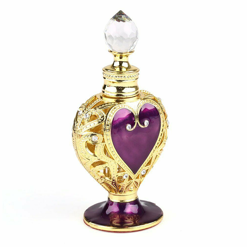 Luxury Skincare Bottles - Luxury Perfume Crystal Bottle Purple Heart