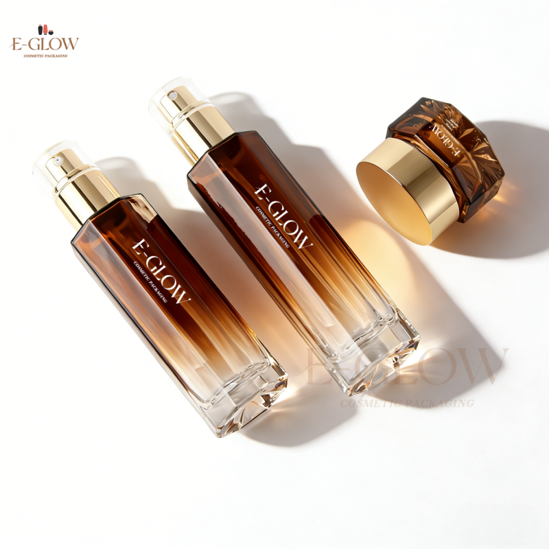 Luxury Skincare Bottles - 【Logo Custom】1Pcs New Design Coffee Glass