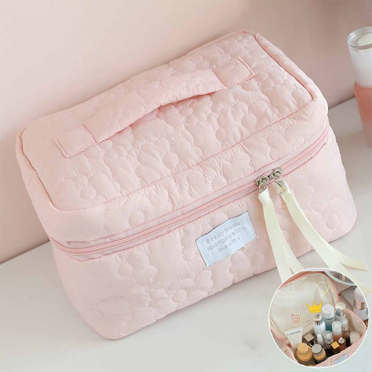 Luxury Skincare Containers - Ins Style Candy Color Makeup Bag