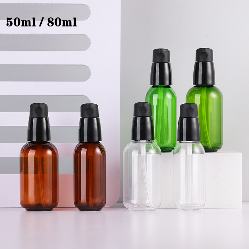 Luxury Skincare Bottles - Luxury 50ml 80ml Green Clear Brown