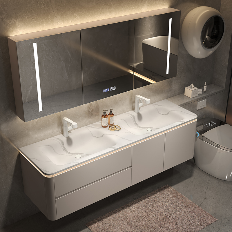 Luxury Skincare Accessories - Light Luxury Modern Bathroom Cabinet Mirror