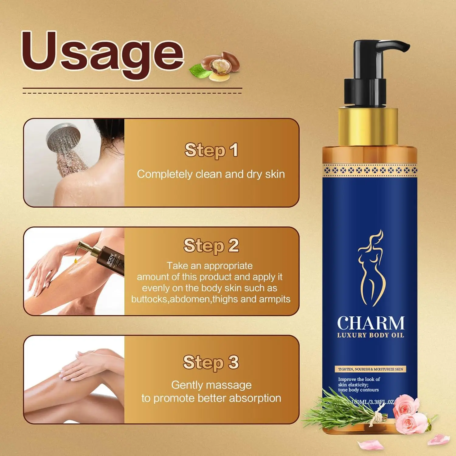 Firming Body Oil Luxury Body O - Luxury Skincare Accessories reseña y precio