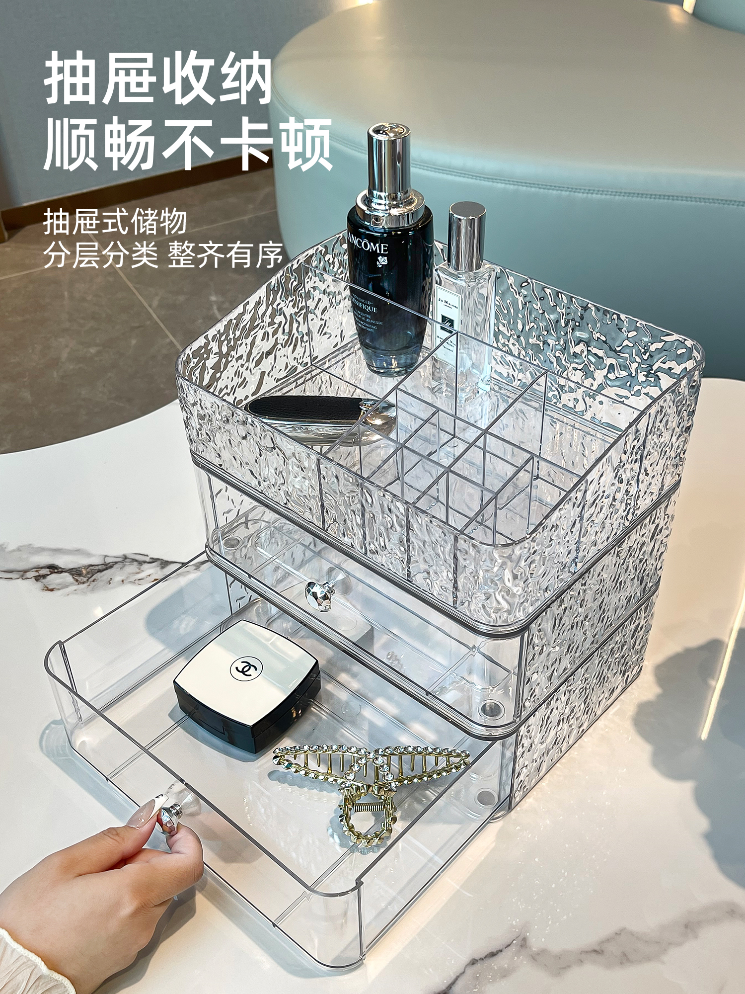 Luxury Transparent Cosmetic St - Luxury Skincare Makeup reseña y precio