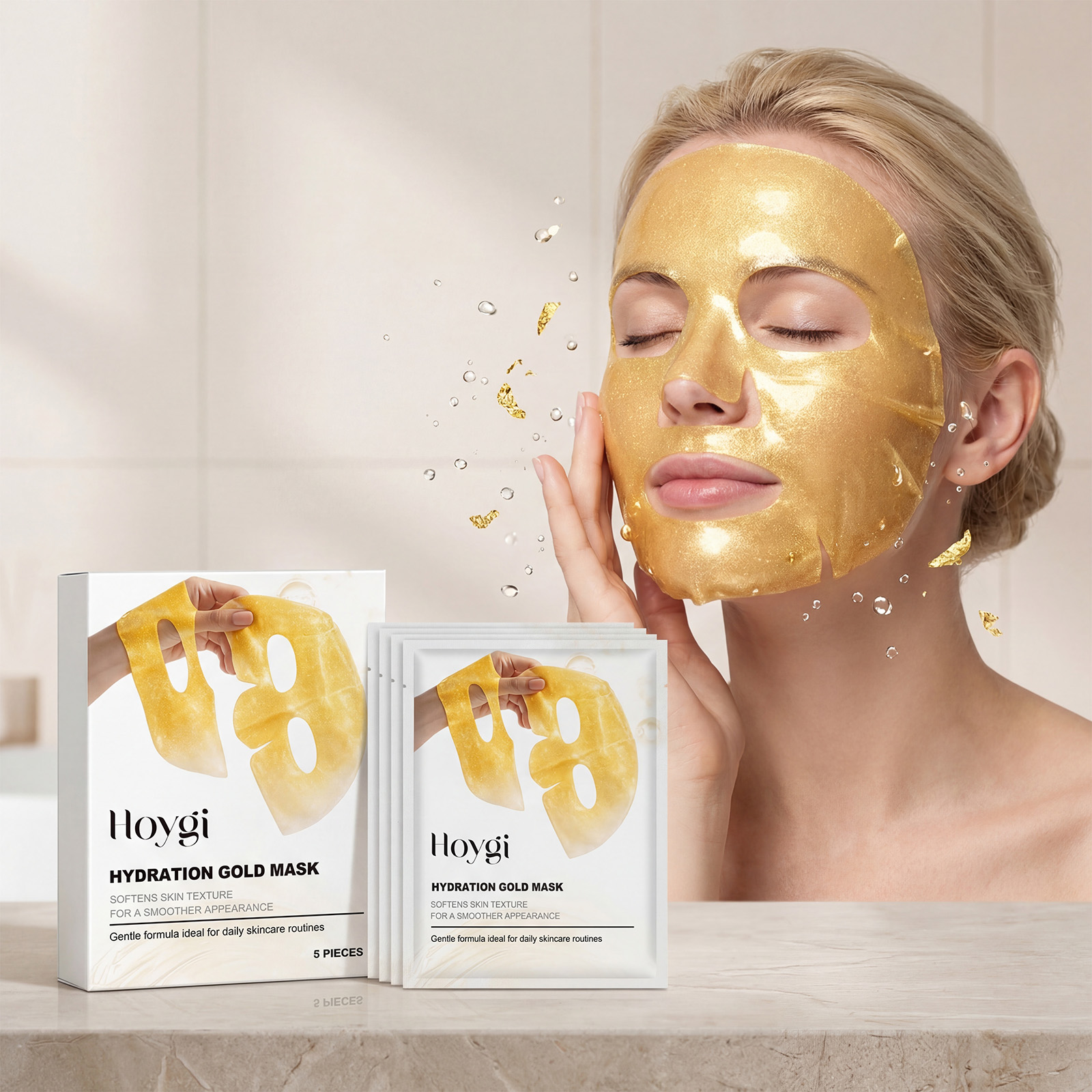 24K Gold Face Mask Niacinamide - Luxury Skincare Treatments reseña y precio