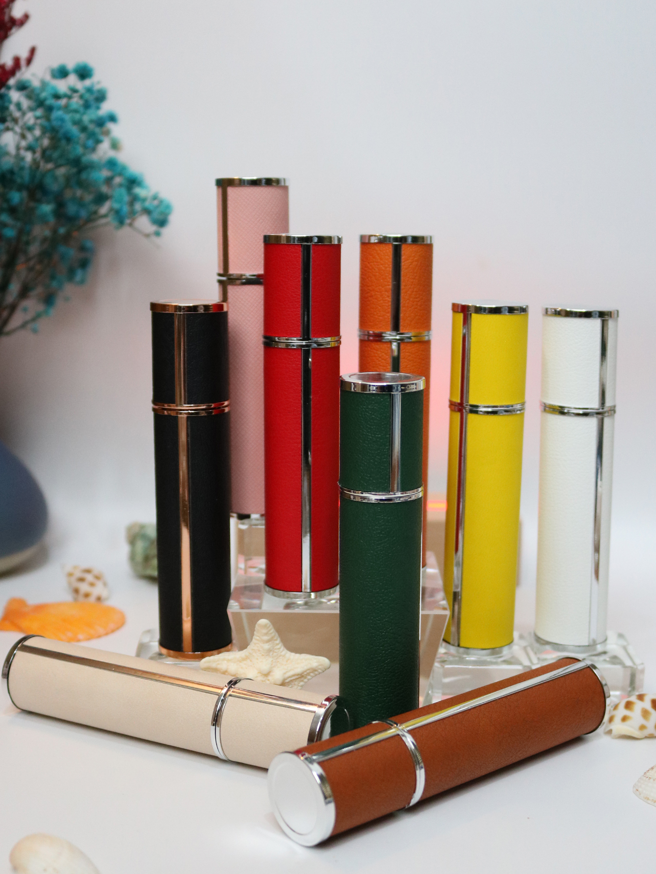 10ml luxury leather wrapped gl - Luxury Skincare Bottles reseña y precio