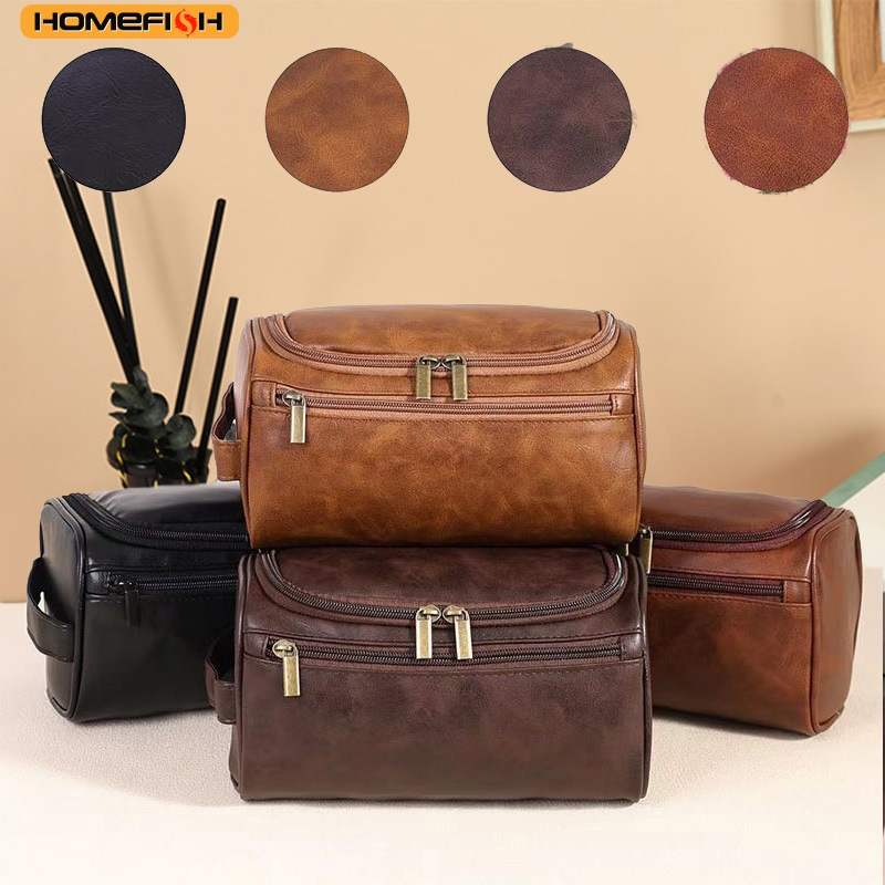HOMEFISH Men PU Vintage Luxury - Luxury Skincare Containers reseña y precio