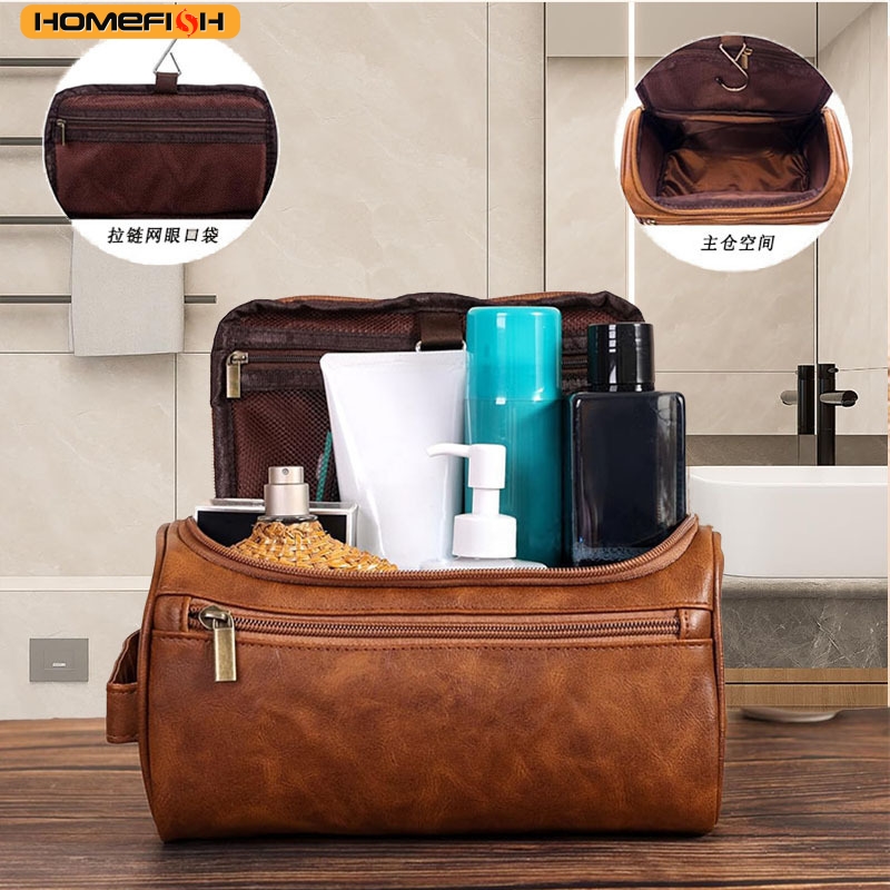 HOMEFISH Men PU Vintage Luxury - Luxury Skincare Containers reseña y precio