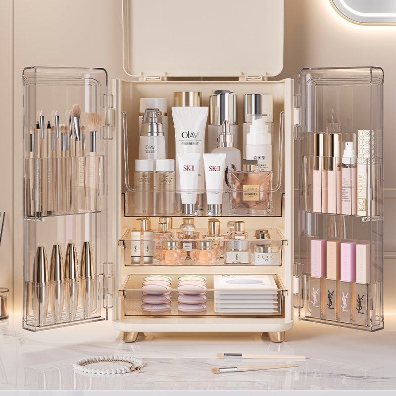 Cosmetics storage box, large-c - Luxury Skincare Containers reseña y precio