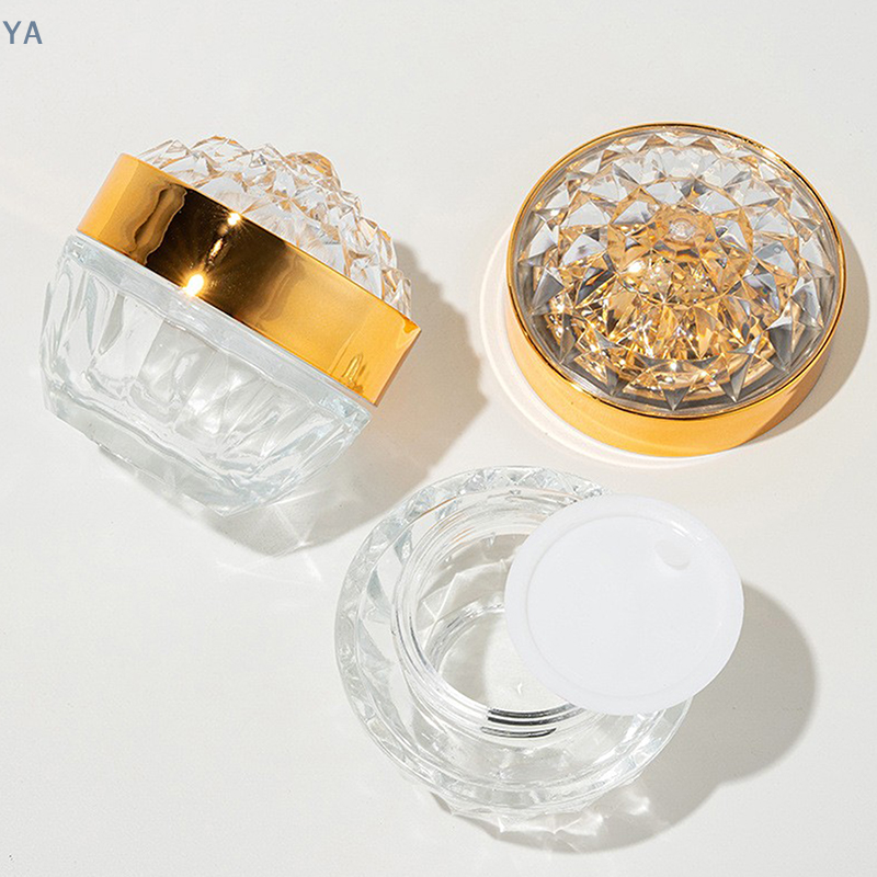 【YA】 Luxury Diamond 50g Glass  - Luxury Skincare Bottles reseña y precio