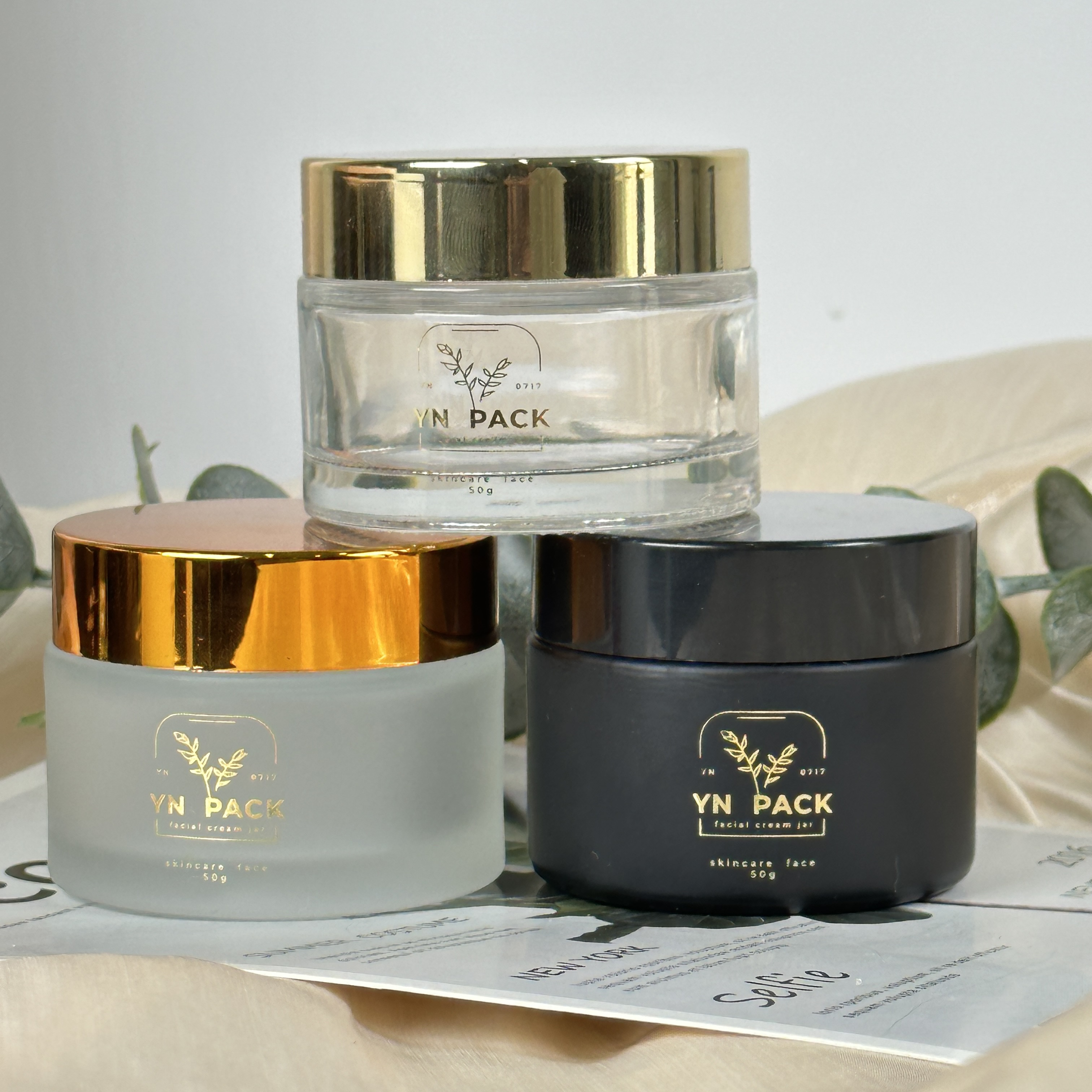 luxury glass jar Wholesa frost - Luxury Skincare Bottles reseña y precio