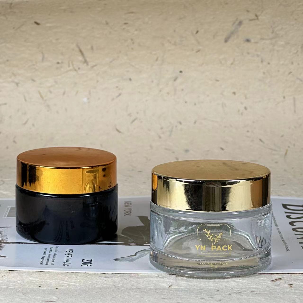 luxury glass jar Wholesa frost - Luxury Skincare Bottles reseña y precio