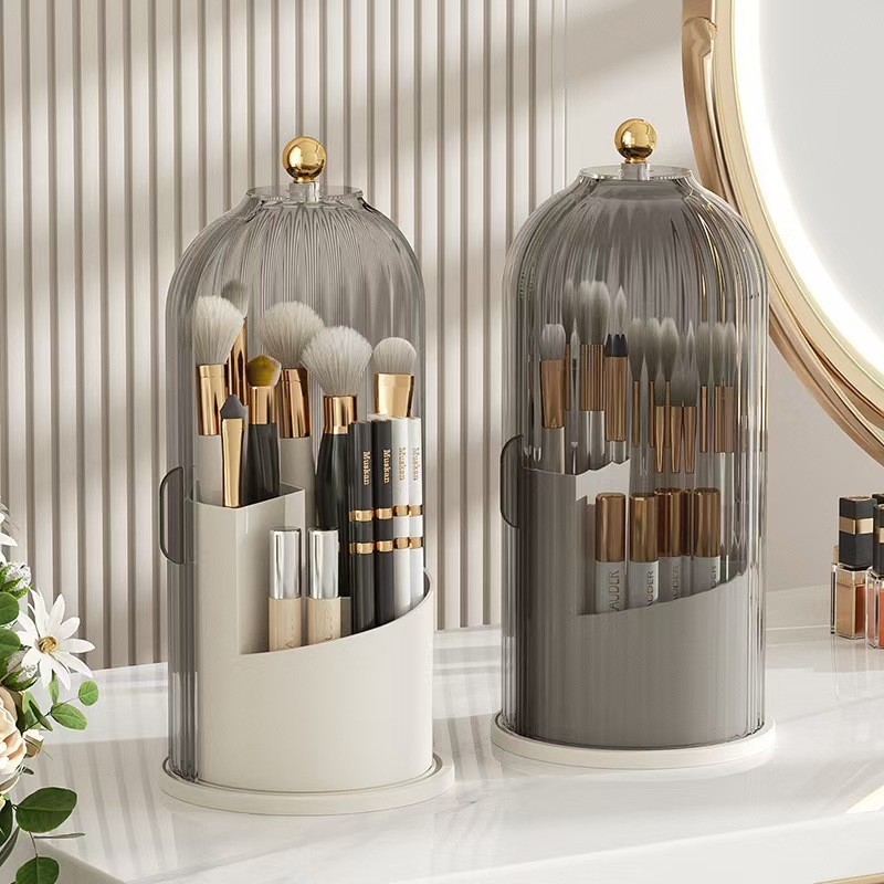360° Rotating Makeup Brush Hol - Luxury Skincare Containers reseña y precio