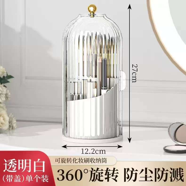 360° Rotating Makeup Brush Hol - Luxury Skincare Containers reseña y precio