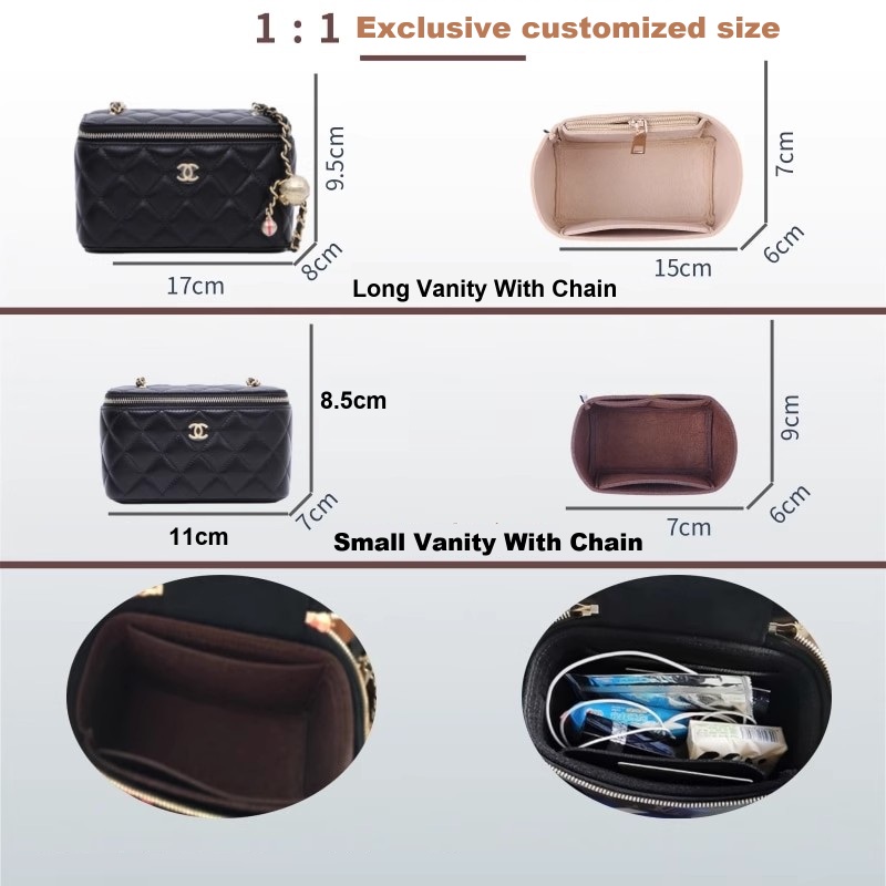 Felt Insert Bag Organizer for  - Luxury Skincare Containers reseña y precio
