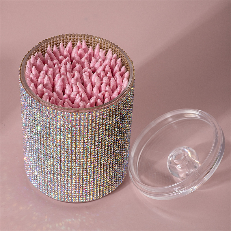 Luxury Diamond Cotton Swab Sto - Luxury Skincare Containers reseña y precio
