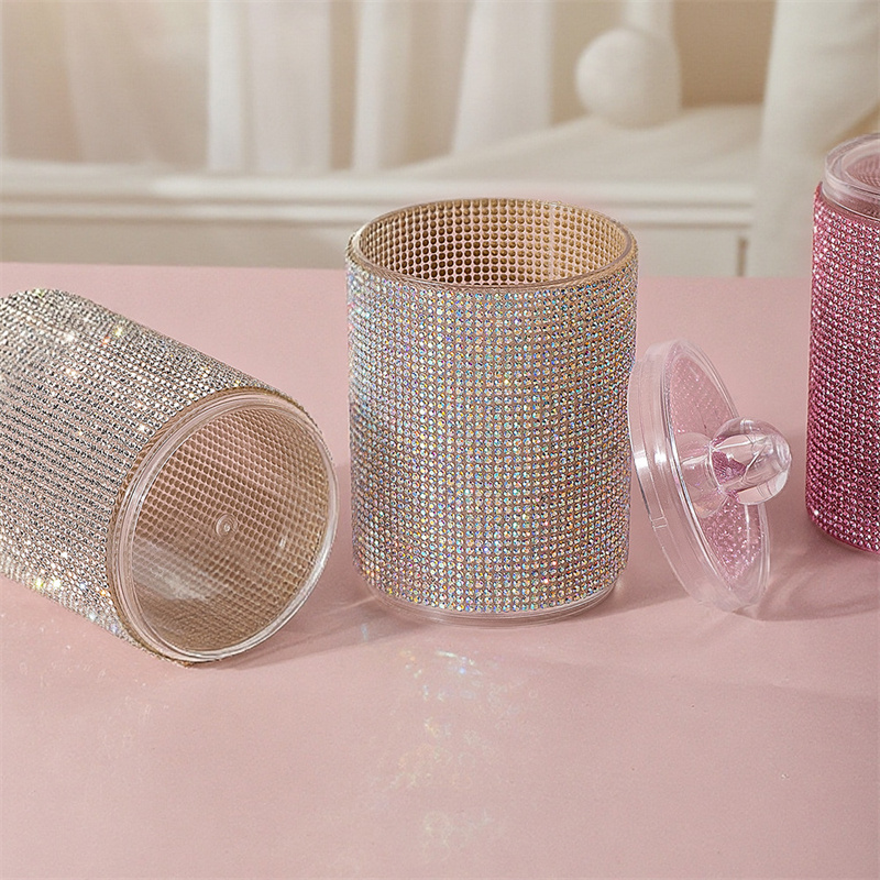 Luxury Diamond Cotton Swab Sto - Luxury Skincare Containers reseña y precio