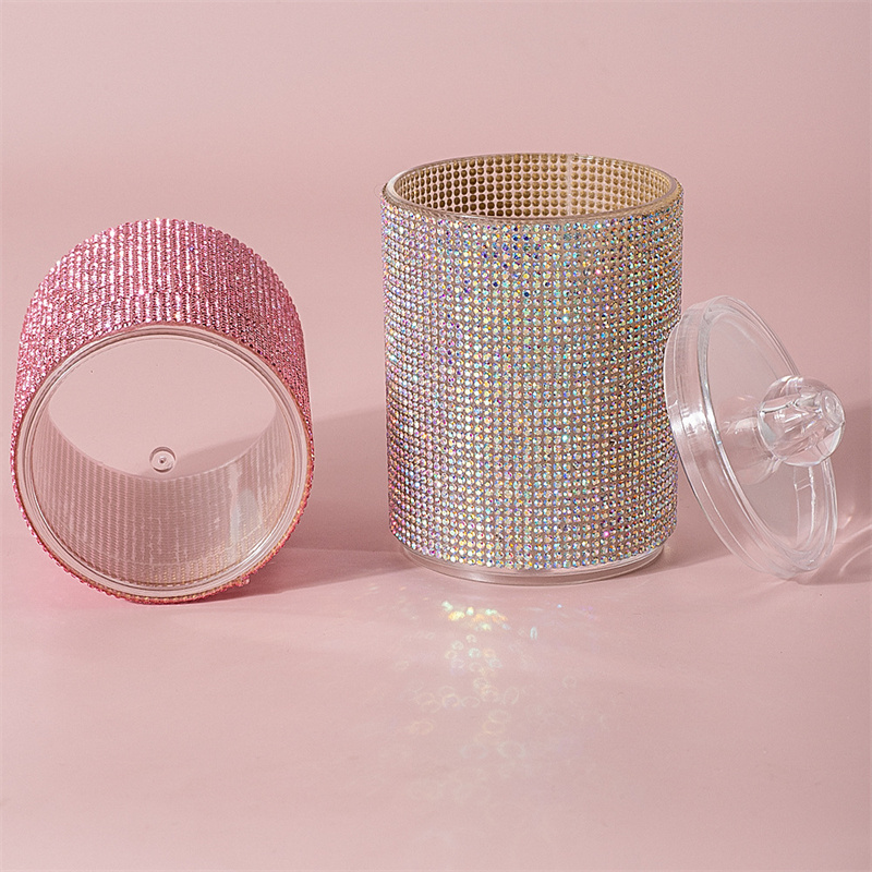 Luxury Diamond Cotton Swab Sto - Luxury Skincare Containers reseña y precio