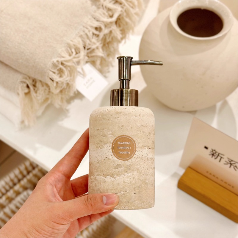 Natural Stone Lotion Dispenser - Luxury Skincare Bottles reseña y precio