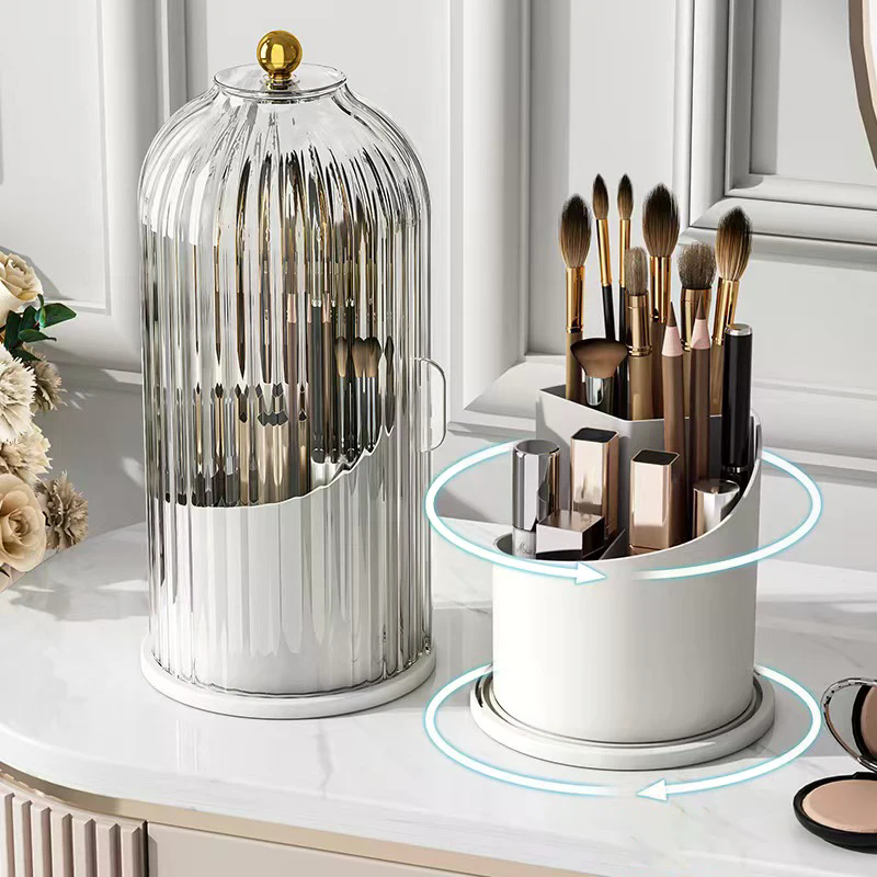 360° Rotating Makeup Brush Hol - Luxury Skincare Containers reseña y precio