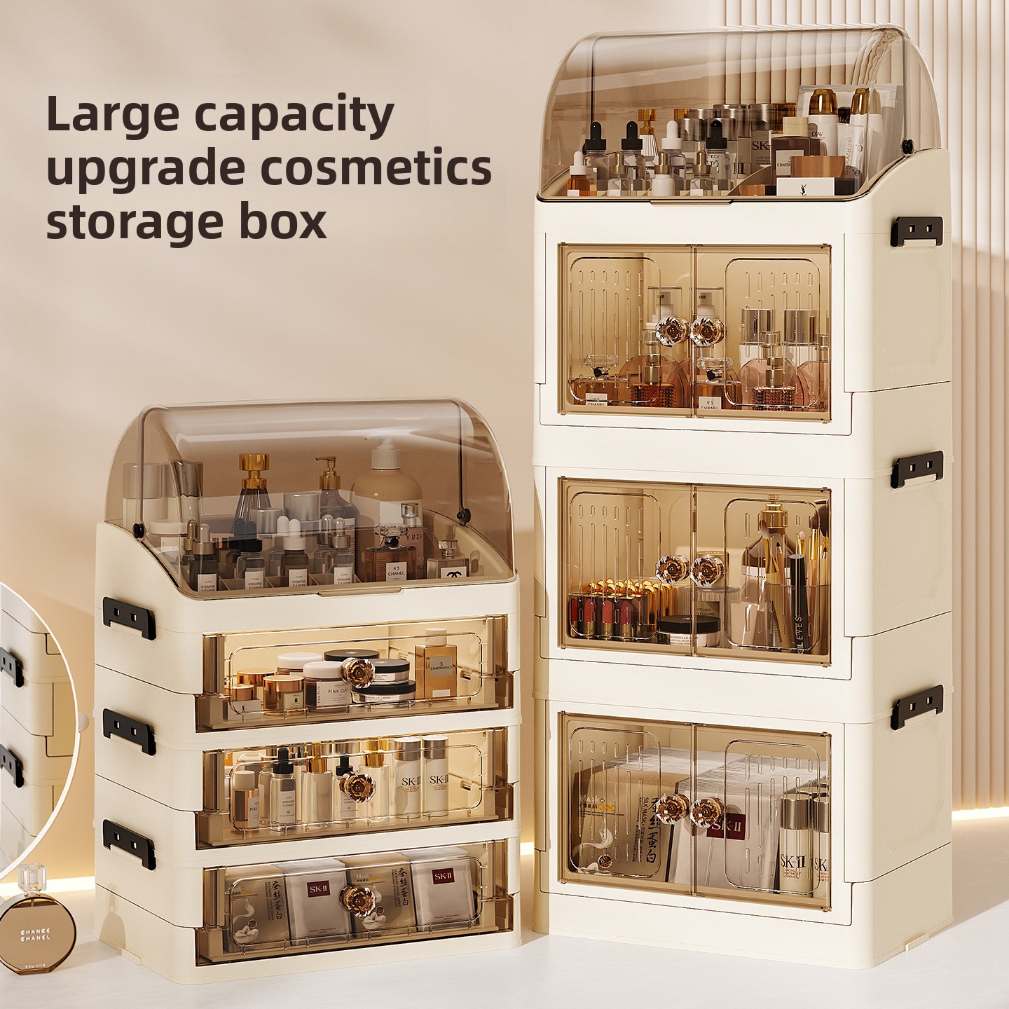 Luxury covered cosmetics stora - Luxury Skincare Containers reseña y precio