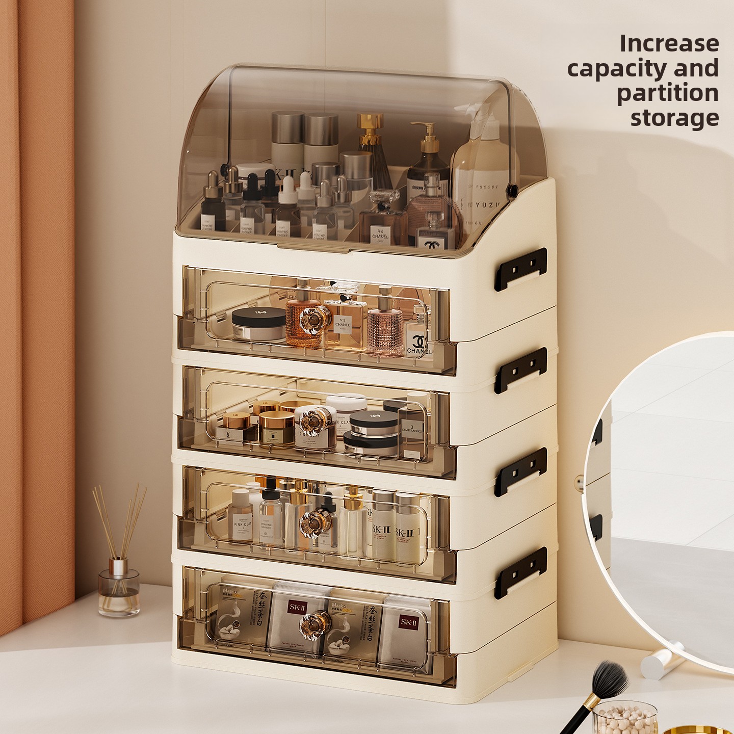 Luxury covered cosmetics stora - Luxury Skincare Containers reseña y precio