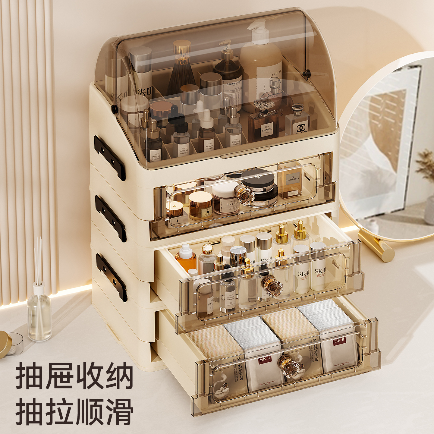 Luxury covered cosmetics stora - Luxury Skincare Containers reseña y precio