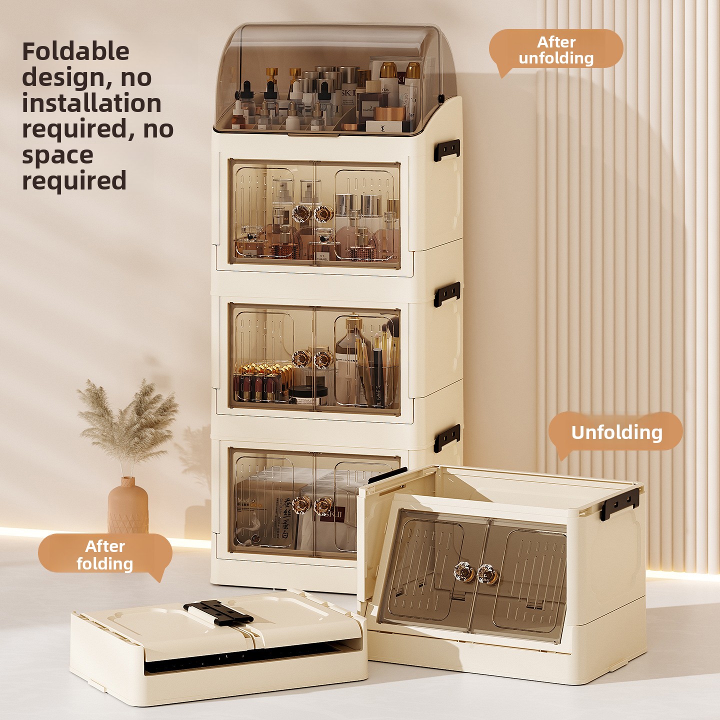 Luxury covered cosmetics stora - Luxury Skincare Containers reseña y precio