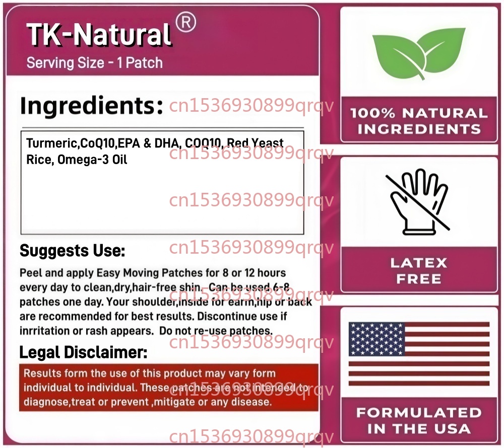 30 Patches Omega-3 Transdermal - Coq10 Patch Eye reseña y precio