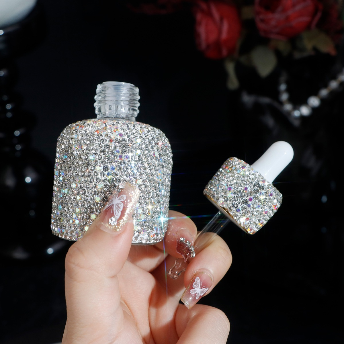Bling rhinestone-inlaid 30ml s - Luxury Skincare Bottles reseña y precio