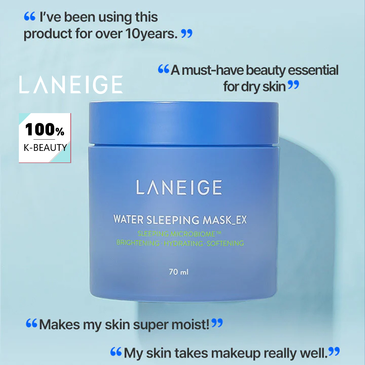LANEIGE Water Sleeping Mask 70 - Luxury Skincare Treatments reseña y precio