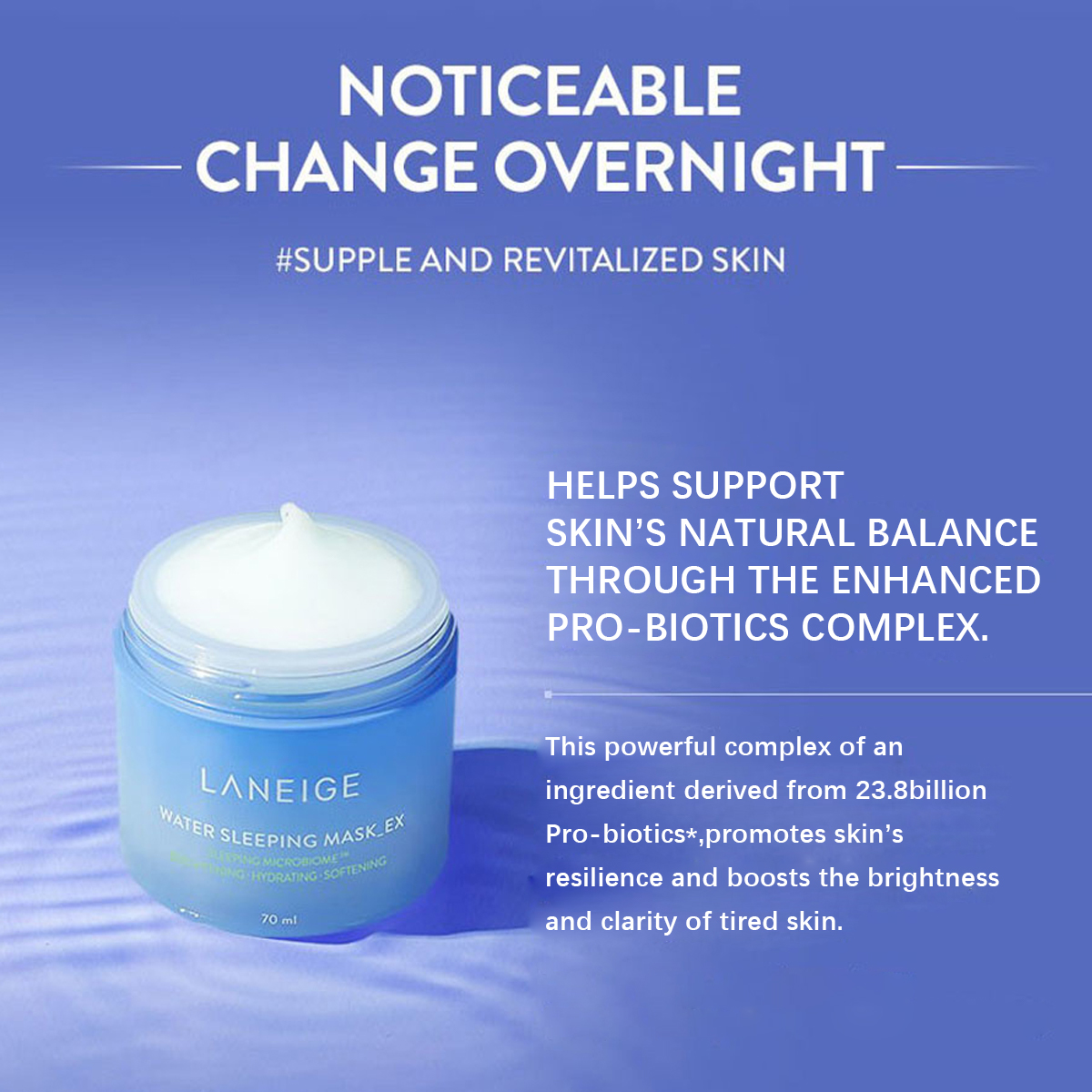 LANEIGE Water Sleeping Mask 70 - Luxury Skincare Treatments reseña y precio
