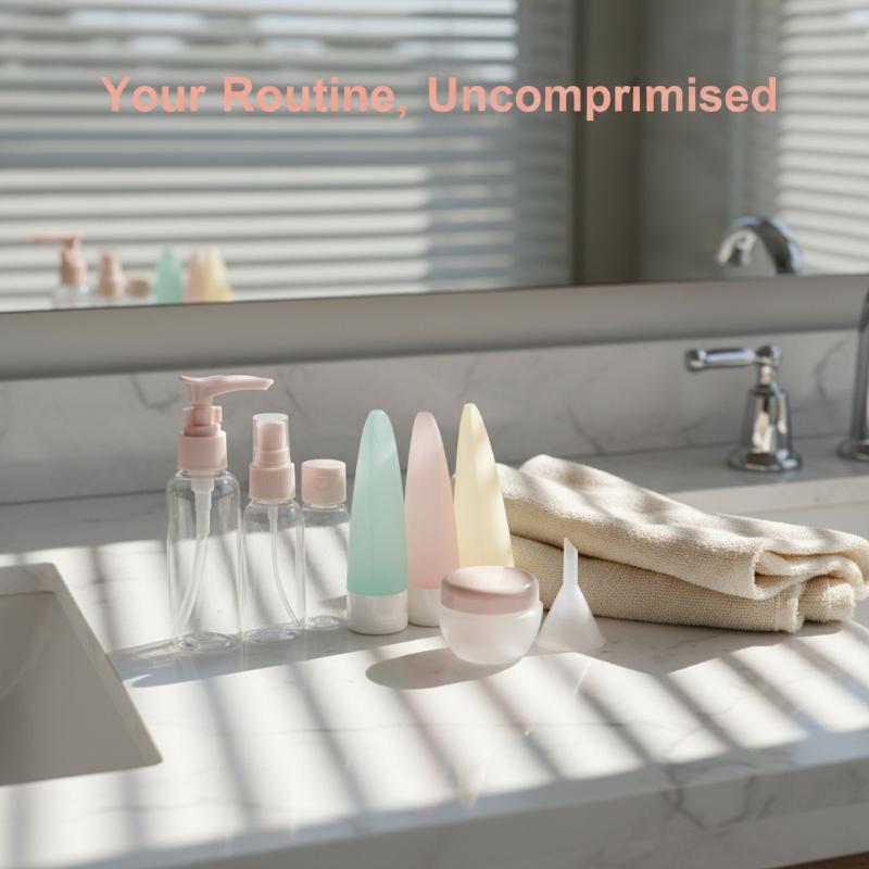 Luxury Travel Bottles Set 11in - Luxury Skincare Bottles reseña y precio