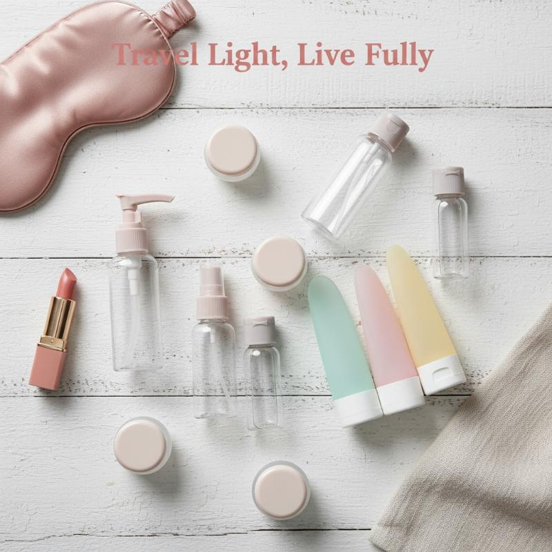 Luxury Travel Bottles Set 11in - Luxury Skincare Bottles reseña y precio