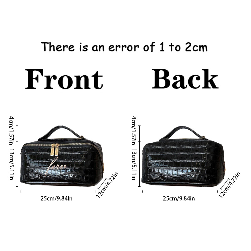 Embroidered Croc Makeup Bag Pe - Luxury Skincare Accessories reseña y precio